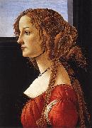 BOTTICELLI, Sandro Portrait of a Young Woman 223ff oil painting reproduction